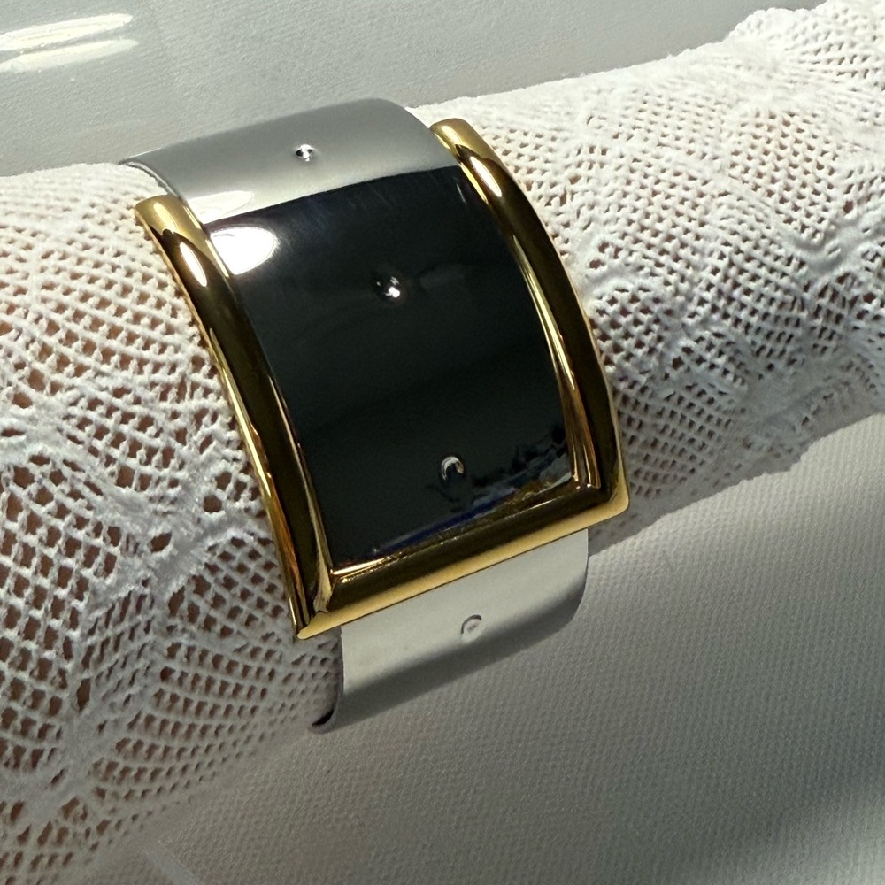 Belt Buckle Open Bracelet Stainless Steel - Picture 7 of 8